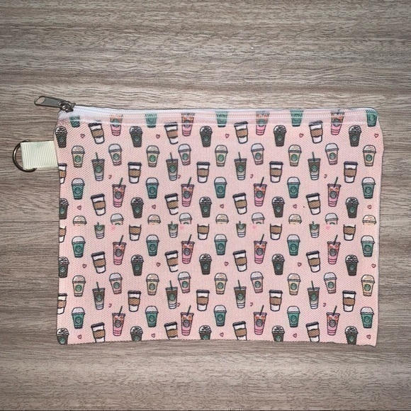 Starbucks Handbags - Starbucks coffee lover pink canvas bag new
